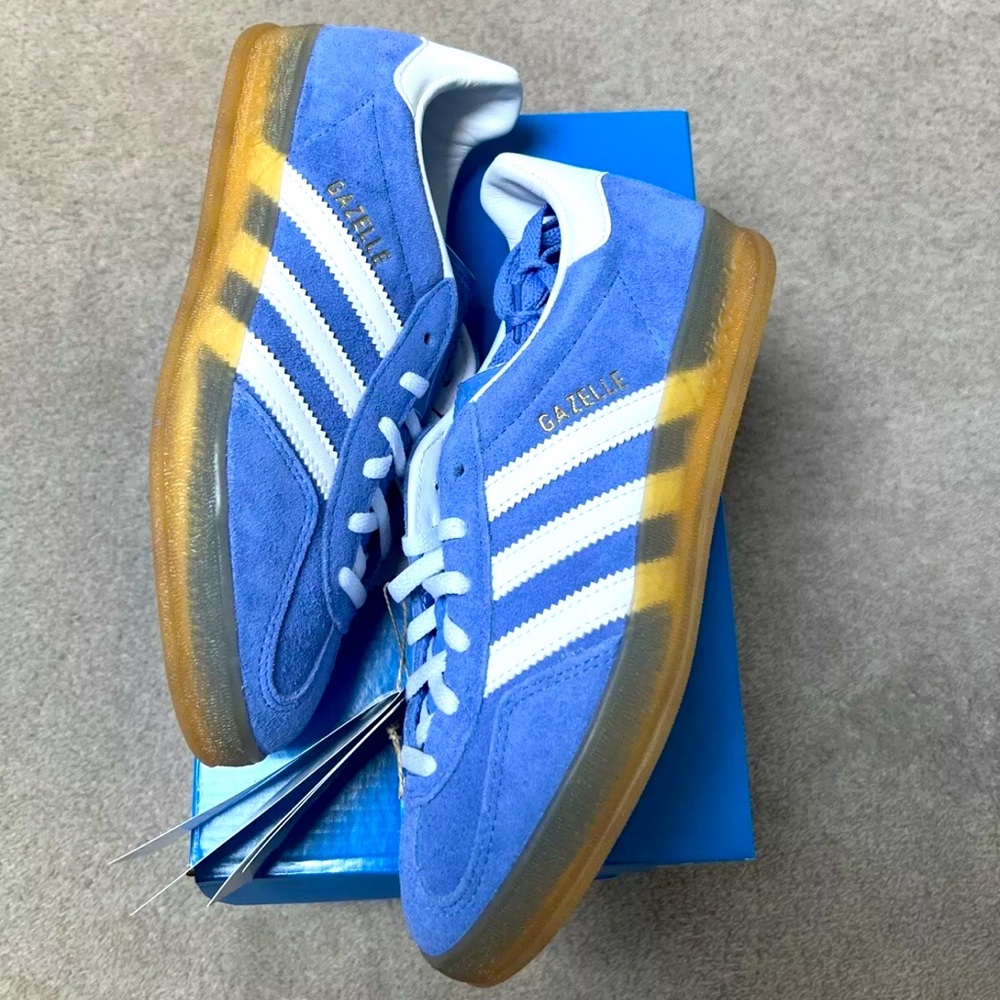 💙 ADIDAS GAZELLE INDOOR BLUE FUSION 💙 - Picture 2 of 4